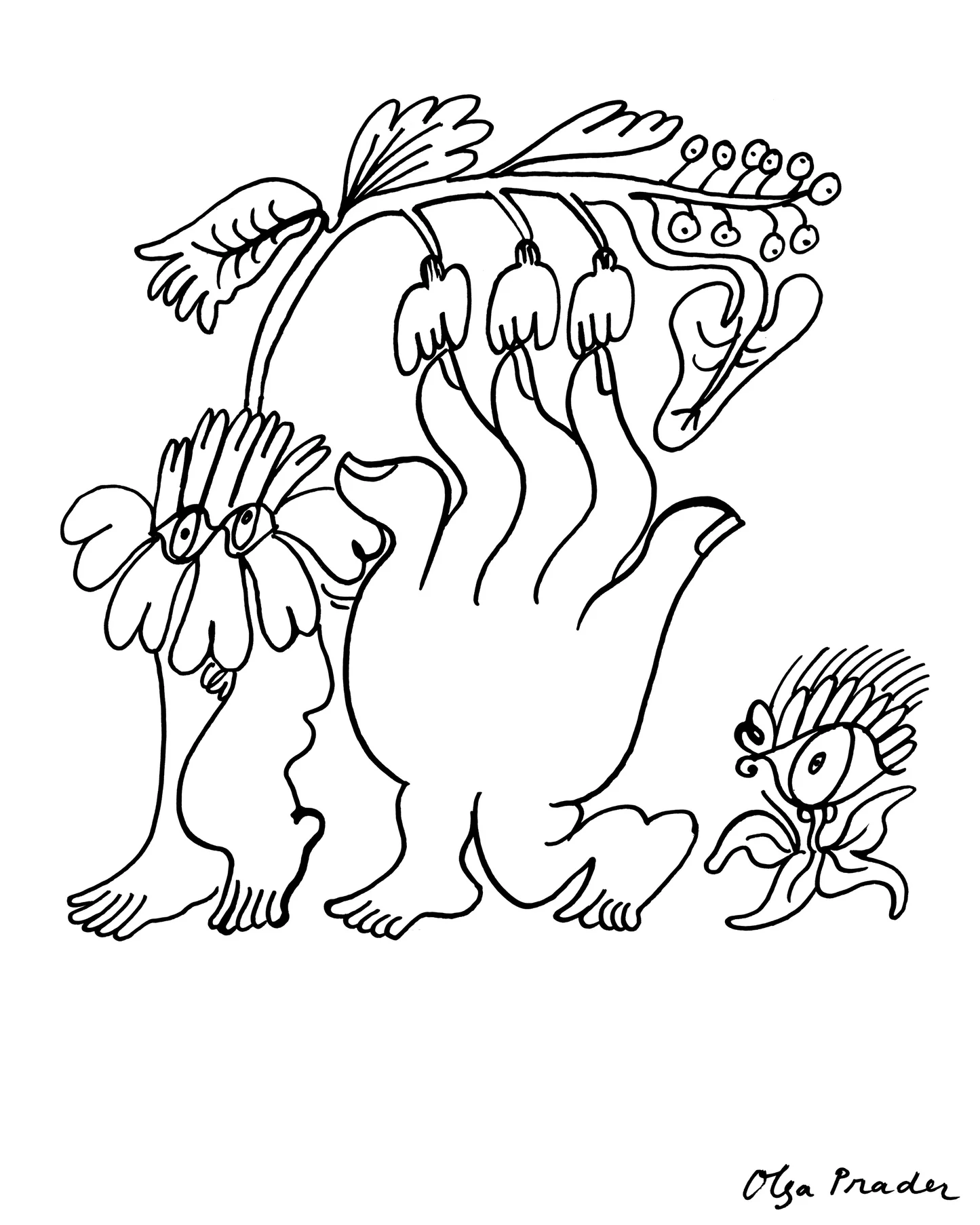 A coloring book / Olga Prader