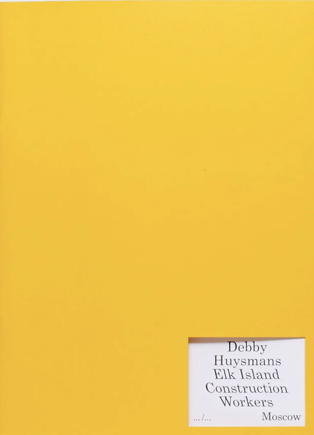 Elk Island Construction Workers / Debby Huysman