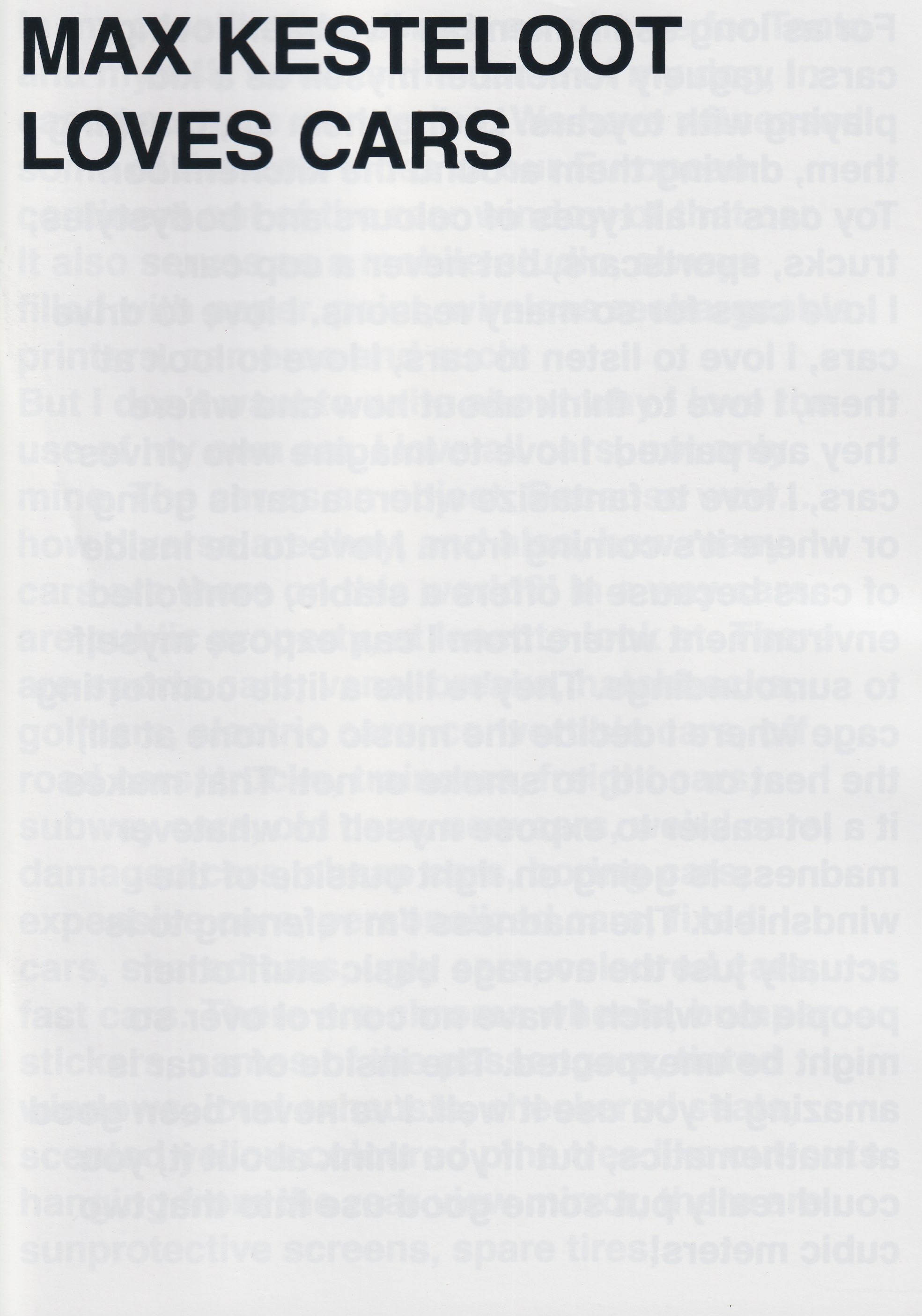 Footnote Zines - Max Kesteloot