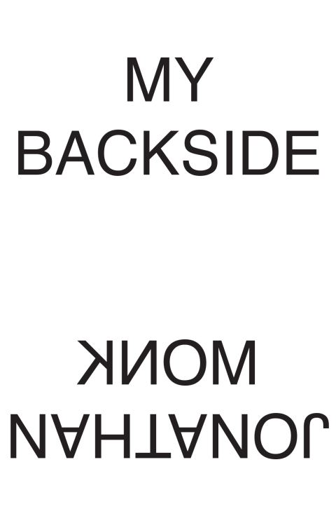 My Backside / Jonathan Monk